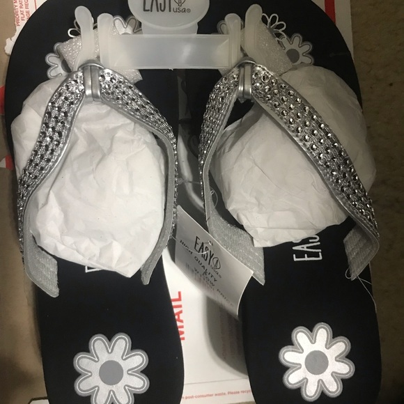 2 for$15 mix/match Flower Print Wedge Rhinestone - Picture 6 of 8